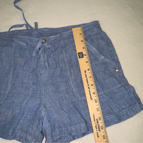 Inc international concepts linen chambray shorts size 10 blue - Picture 5 of 7